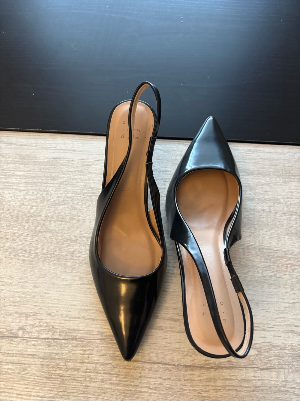 Target Black Pointed Slingback Mules